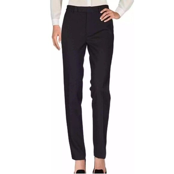 Philosophy Black Ankle Flat Front Skinny Dress Pants Women's Petite Size 8.  New